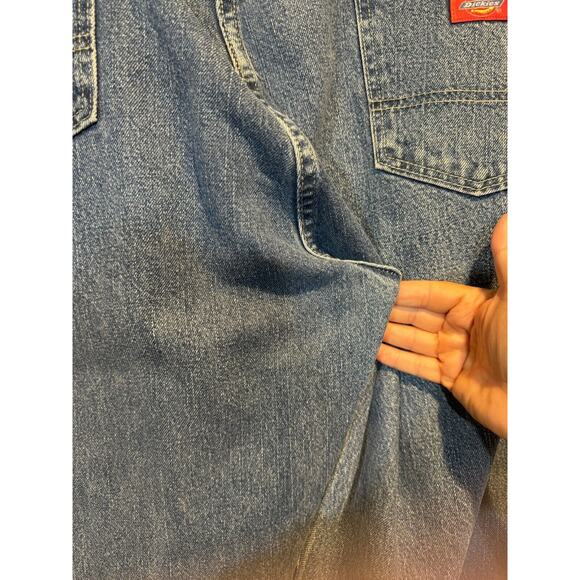 Men's 42x30 Dickies Relaxed Fit Work Jeans Straight Leg Denim Big Tall - Picture 8 of 12